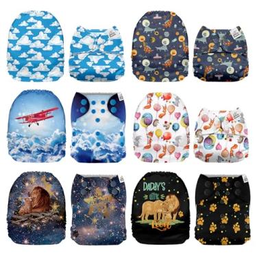 Imagem de Mama Koala 1.0 Fraldas de pano para bebês, pacote com 6 apenas capas de bolso (sem inserções) – Fraldas de bolso laváveis e reutilizáveis de tamanho único para recém-nascidos e crianças pequenas