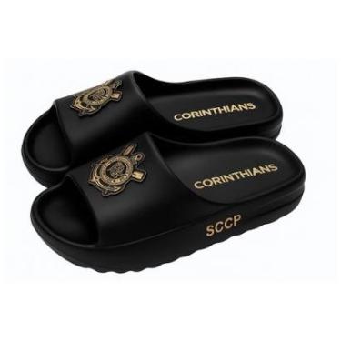 Imagem de Chinelo Nuvem Corinthians Slide Unissex Oficial Licenciado-Unissex