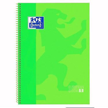 Imagem de Caderno Universitário European Book Espiral Capa Dura 1 Matéria Oxford Verde Claro