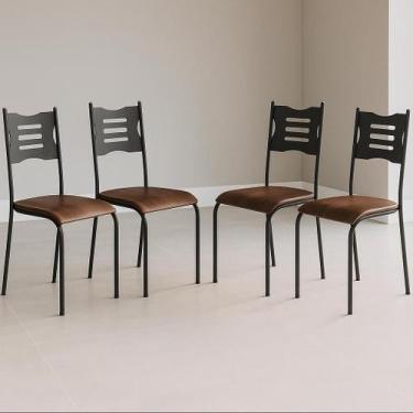 Imagem de Kit 4 Cadeiras de Cozinha Sala Jantar Varanda Sala de Estar Epoxi 542.