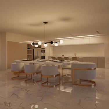 Imagem de Pendente lustre de teto Jabuticaba de 5 Metros com 7 Globos De Vidro - Dourado Bivolt - PRETO - 110/220V