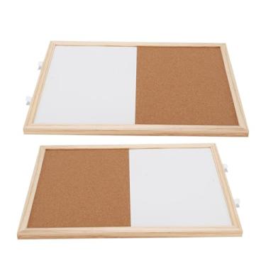 Imagem de WALFRONT 2 PCS Combinação de Quadro de Cortiça Quadro Branco 30x40cm Magnético de Apagamento a Seco e de Exibição de Cortiça para Home Office Organização de Parede Escolar
