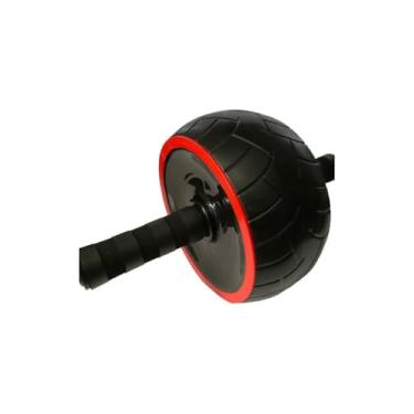 Imagem de Roda Abdominal com Tapete, Exercício Lombar e Academia, Aço e PVC, Suporta até 120kg, 33cm x 17,5cm