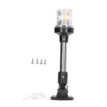 Imagem de Luz de popa de barco dobrável LED branca luz de navegação de 360 ​​graus para barcos marinhos à prova d'água IP66 liga de alumínio 12V 24VDC 3W 4000 4500K luz branca natural com