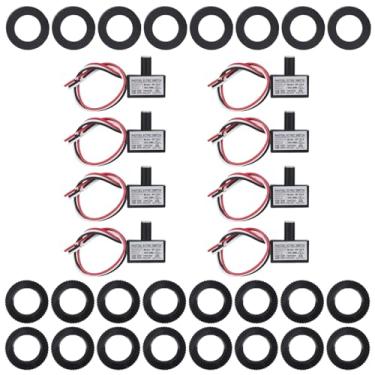 Imagem de Conjunto de 8 Sensores Luz Fotocélula de 105V-130V AC, com Controlo Luminosidade Desde o Anoitecer Até ao Amanhecer Incluindo 16 Porcas e 8 Anilhas para Iluminação Exterior Ruas