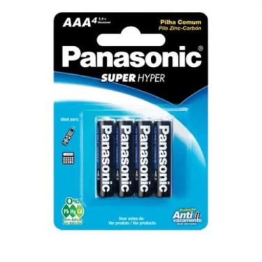 Imagem de Pilha Comum Panasonic Palito AAA R03UAL-4B400 Cilíndrica 1.5V - Pacote