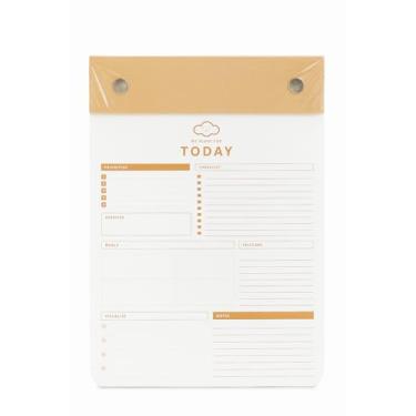 Imagem de Planner Diário My Plans for Today, 60 Folhas, Organizador com Seções de Prioridades, Checklist, Refeições e Autocuidado