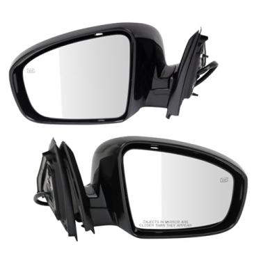 Imagem de TRQ Conjunto de espelhos compatível com 2013 INFINITI JX35 2014-2015 QX60