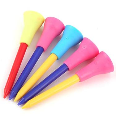 Imagem de aqxreight 5 Unidades/pacote Camisetas de Golfe Suporte de Bola de Plástico Almofada de Borracha Acessórios de Treinamento de Esportes Ao Ar Livre é Fácil A Instalação Operar As Propriedades Estáveis