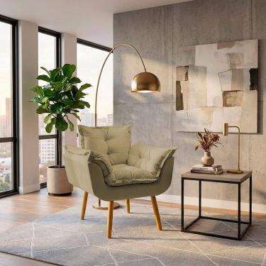 Imagem de Poltrona Decorativa Alice Confortável Para Sala Recepção Manicure Consultório Tecido Suede