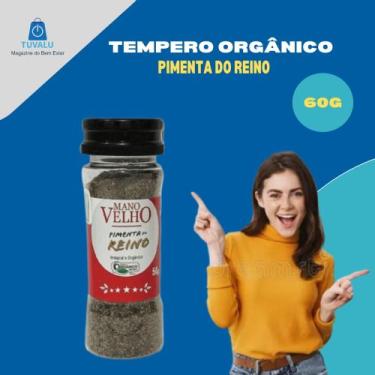 Imagem de Cúrcuma Com Pimenta Preta Orgânico 60g Mano Velho, Pimenta do Reino In