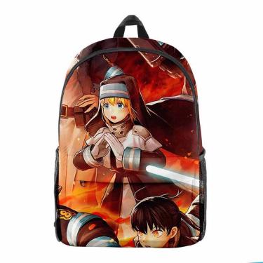 Imagem de Mochila Calms Withins Storms Cartoon Kids School Anime
