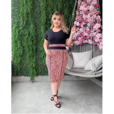 Imagem de Vestido Conjunto Midi Congresso Lindo Barato - Moda Fashion Secret, P,