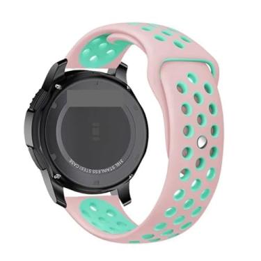 Imagem de JDIME Pulseira de silicone para Galaxy Watch 3 de 20 mm e 22 mm de 45 mm/42 mm/Active-2 Gear S3 Frontier para Huawei GT/2/2e de 46 mm, 20mm watch band, Ágata