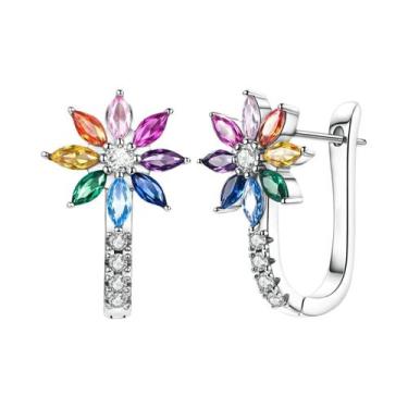 Imagem de Brinco original 925 prata esterlina cereja arco pendientes para mulher