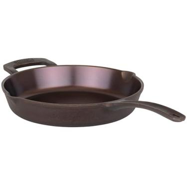 Imagem de Viking Frigideira antiaderente, panelas de indução de ferro fundido de bronze de 25,4 cm, feita sem PFAS, distribuição uniforme de calor, segura para forno a 500F