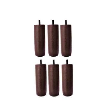 Imagem de Kit de 6 Pés Para Cama Box ou Baú Queen King 12 cm de Altura TDC Madei