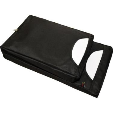 Imagem de Porta Sacola para Balcão com 2 Bolsos em NYLON Preto 30X8X57CM - TK Sh