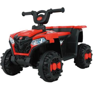 Imagem de Quadriciclo Elétrico Infantil 6V Zippy Toys Vermelho - Brinquedo Segur