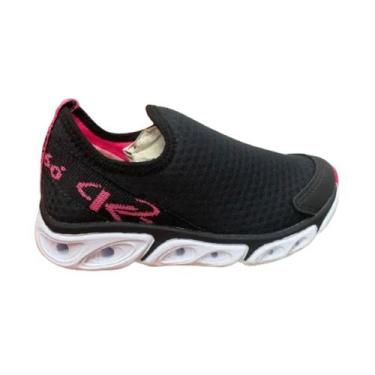 Imagem de Tênis Running Infantil Kidy Energy Impulso Preto, Preto, Pink neon, 29