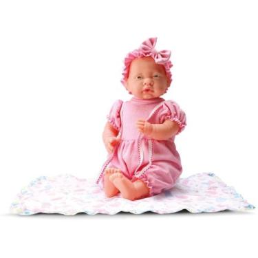 Imagem de Boneca NEW Valentina 37CM com Mantinha e Roupa Canguru em Vinil Macio 
