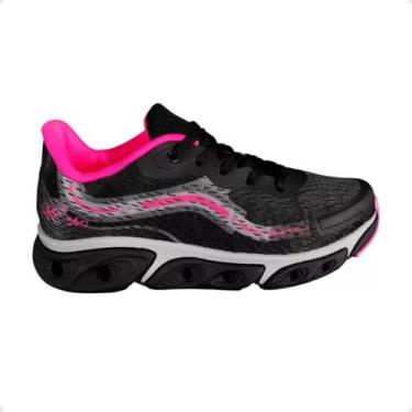 Imagem de Tênis Running Infantil Kidy Preto E Pink, Preto, Preto, Pink, 29