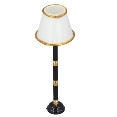 Imagem de Cryfokt Requintado Lâmpada de Chão para Casa de Bonecas Operada por Bateria Modelo de Brinquedo Decoração para Casas de Bonecas/jardins Em Miniatura