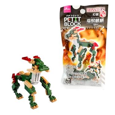 Imagem de Petit Block Qilin Daiso – Mini Blocos de Montar Criatura Mítica Chinesa, Brinquedo Criativo e Educativo para Crianças a Partir de 12 Anos