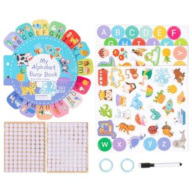 Imagem de Cartões flash para crianças, brinquedos de aprendizagem para crianças, Cognitivo 26 Letras Cartões Coloridos Flash Cards, Brinquedos educativos de aprendizagem para crianças, livro ocupado de brinqued