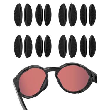 Imagem de Acefrog 4 pares de protetores de nariz atualizados para óculos de sol Oakley Clifden OO9440, Forager OO9421, Plazma OO9019, Plazma Asian Fit OO9019A, peça de reposição de nariz push-in, preto