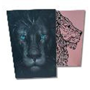 Imagem de KIT Bíblias Leão Grafite + Biblia Leão Rosa Capa Dura - Lateral Pintada