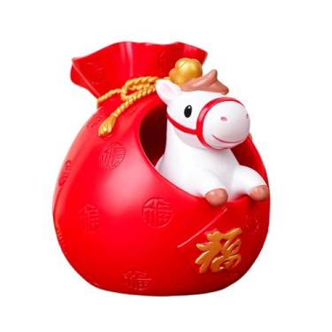 Imagem de Generic Estátua de Cavalo para Decoração de Casa ou Escritório, Escultura Animal, Ano do Cavalo 2026, para Prateleira, Artesanato Criativo em Resina, Style C