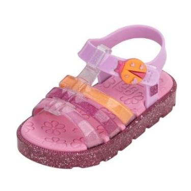 Imagem de Sandália Infantil Menina Conforto Brilho Joaninha Zaxynina-Feminino