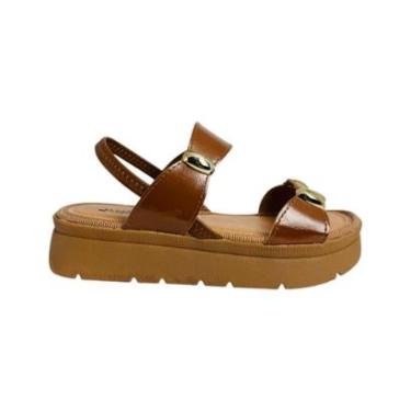 Imagem de Sandália Mississipi Feminina Plataforma Com Detalhe Dourado-Feminino