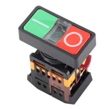 Imagem de aqxreight Interruptor de Botão de Pressão Iluminado por LED AS-22 / 25N Controle Liga/Desliga de Circuito Duplo Com Ação Momentânea para Uso Industrial e Doméstico Interruptor Classificado como