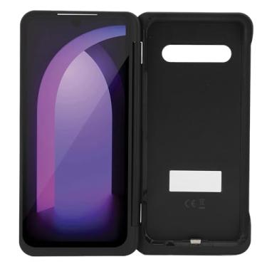 Imagem de Luqeeg Capa de Telefone Dobrável de Tela Dupla Com Adaptador Magnético Tipo C para V60 5G - Produtividade Aprimorada para Multitarefas, Preta, 6,93 X 3,39 X 0,59 pol.