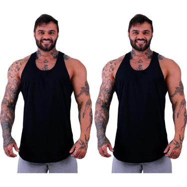 Imagem de Kit 2 Regatas Longline MXD Conceito Slim Cores Básicas e Mescladas Lisas-Masculino