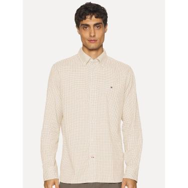 Imagem de Camisa Tommy Hilfiger Masculina Xadrez Gingham Branca/ Claro-Masculino