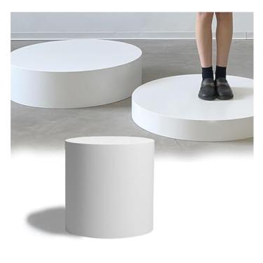 Imagem de Suportes de exibição de cilindro redondo para lojas de roupas, suportes de pedestal com capacidade de 81 kg, plataformas de manequim de loja nupcial, base de exibição durável para varejo de moda