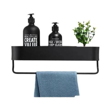 Imagem de Prateleira De Armazenamento De Alumínio Montada Na Parede Para Banheir