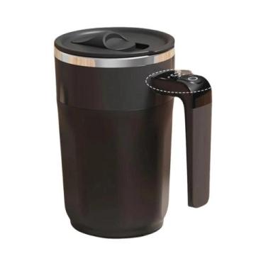 Imagem de Caneca De Café Autoagitadora De Aço Inoxidável 400ML Com Display De Te
