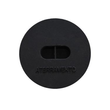 Imagem de Tampa Tampão De Chão Aterramento Liso De Ferro Fundido 25Cm