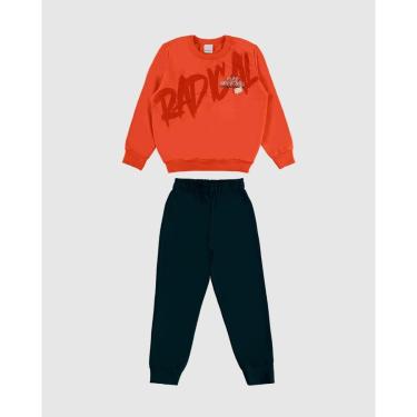 Imagem de Conjunto Moletom Flanelado Menino Malwee Kids Ref. 0126475-Masculino