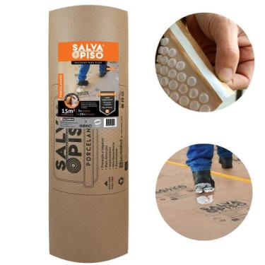 Imagem de Salva Piso 1mx15m Com Fita Proteção Pisos Obra Salvabras