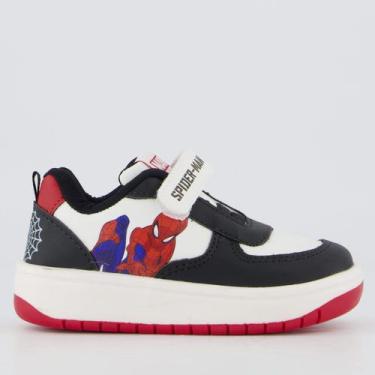 Imagem de Tênis Marvel Homem Aranha Infantil Branco e Preto, 21