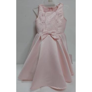 Imagem de Vestido Infantil Luxo Menina C/ Bordado Verão Paraiso 15592-Feminino