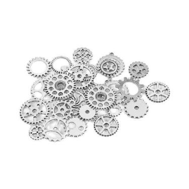 Imagem de Molde De Resina Epóxi Com Engrenagens Metálicas 50g 100g Para Joias DI