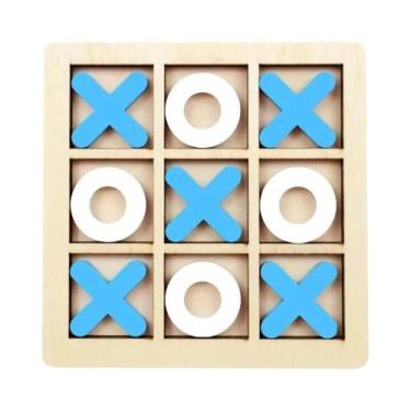 Imagem de Jogo De Madeira XO Tic Tac Toe Para Crianças, Brinquedo Educacional Mo