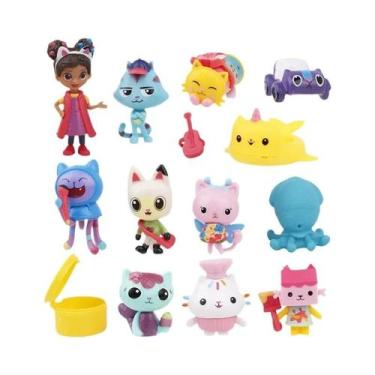 Imagem de Conjunto De Brinquedos De Anime Smiling Gabby Dollhouse Com 13 Peças, 