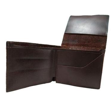 Imagem de Carteira Masculina De Couro - RANCLAFE URBAN SHOES, Marrom
